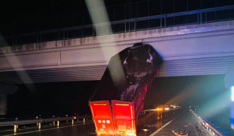 Ijesztő baleset történt a dél-erdélyi autópályán