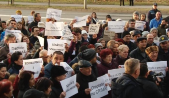 Sorina Pintea melletti szimpátiatüntetést tartottak Nagybányán 